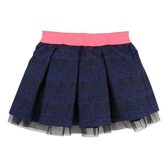 NEW Billieblush Jacquard Skirt Neon Pink Trim - Picture 7 of 7